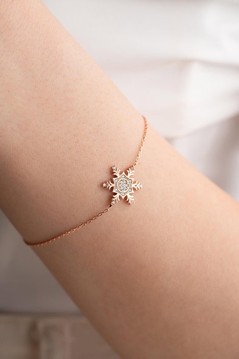 Heliophilia Silver Pulsera de Plata de Ley 925 con Baño de Oro Rosa y Circón Heliophilia Silver Pulsera de Plata de Ley 925 con Baño de Oro Rosa y Circón